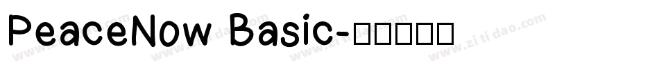 PeaceNow Basic字体转换